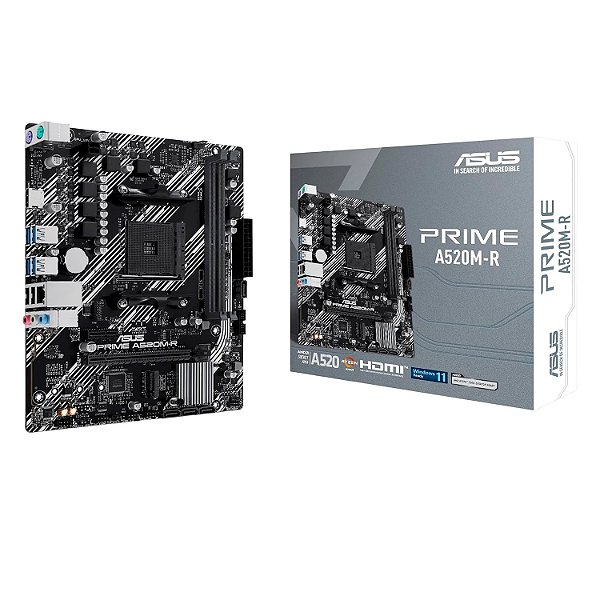 Placa Mãe ASUS Prime A520M-R AM4 mATX DDR4