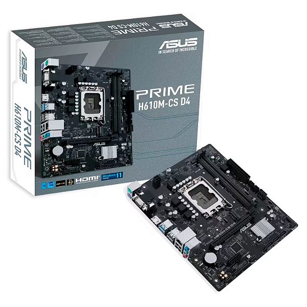 Placa Mãe ASUS Prime H610M-CS LGA1700 mATX DDR4