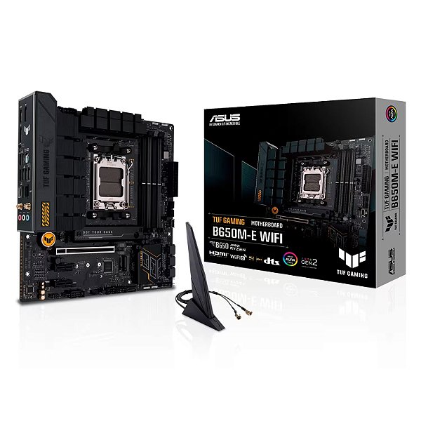 Placa Mãe ASUS TUF Gaming B650M-E WiFi AM5 mATX DDR5