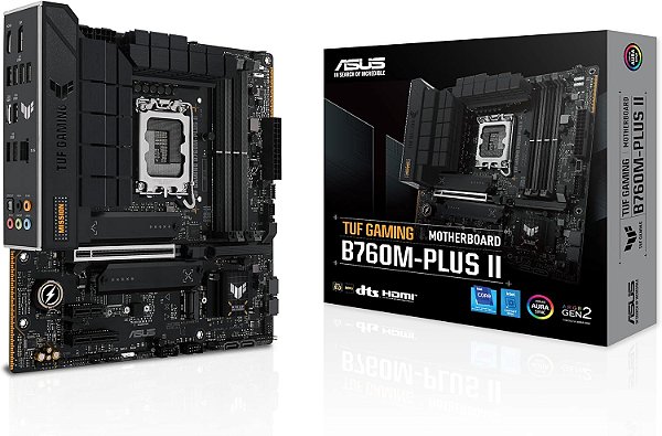 Placa Mãe ASUS TUF Gaming B760M-Plus II LGA1700 mATX DDR5