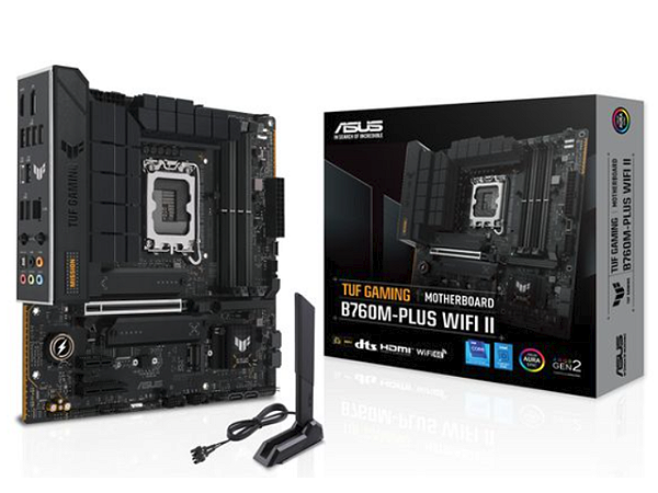 Placa Mãe ASUS TUF Gaming B760M-Plus WiFi II LGA1700 mATX DDR5
