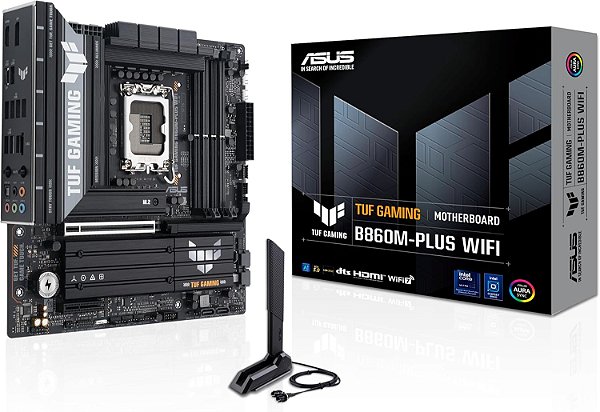 Placa Mãe ASUS TUF Gaming B860M-Plus WiFi LGA1851 mATX DDR5