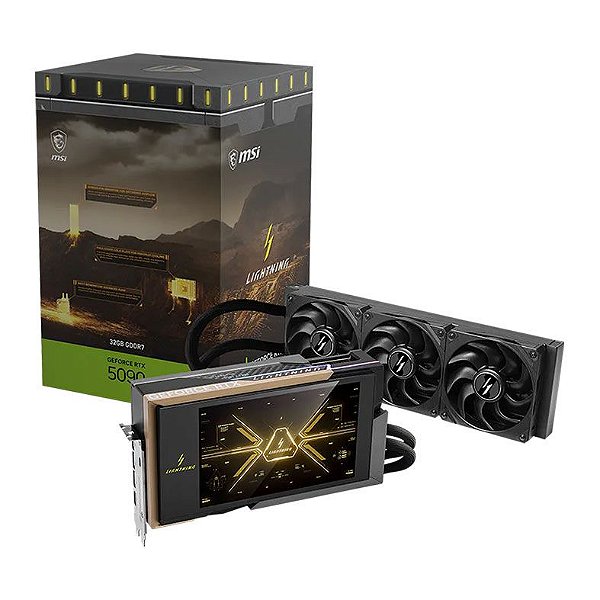 Placa de Video MSI GeForce RTX 5090 Lightning Z 32GB GDDR7 512-bit - 912-V530-240