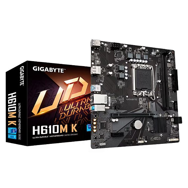Placa Mãe Gigabyte H610M K DDR4 Socket LGA 1700 Chipset Intel H610 Express Micro
