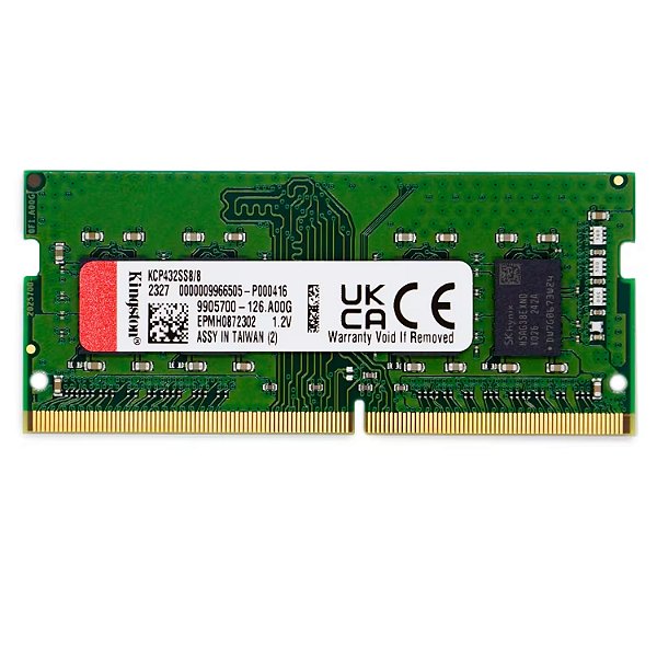 Memória RAM Kingston 8GB DDR4 3200MT - s para Notebook - KCP432SS8 - 8