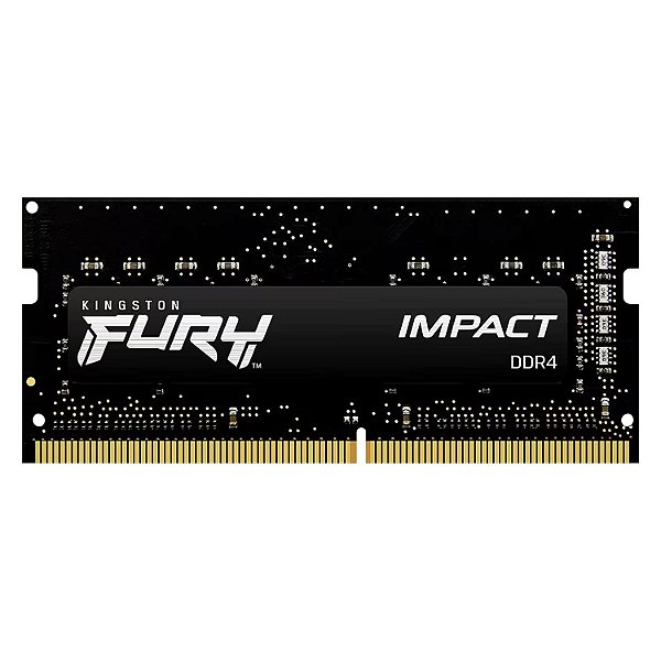 Memória RAM Kingston Fury Impact 16GB DDR4 3200MT - s para Notebook - KF432S20IB
