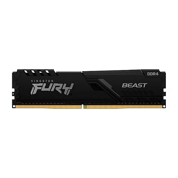 Memória RAM Kingston Fury Beast 8GB DDR4 3200MHz - Preto KF432C16BB/8