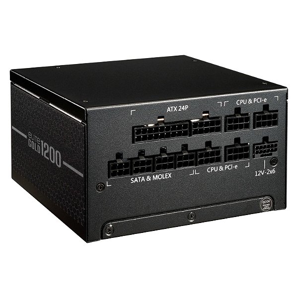 Fonte Cooler Master Elite MPW-C001-AFAG-BUS ATX 1200W 80Plus Gold - Preto