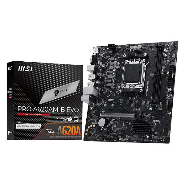 Placa Mãe MSI PRO A620AM-B EVO DDR5 AM5 Micro-ATX