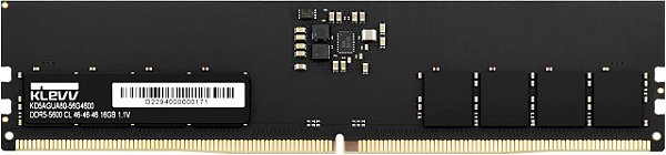 Memória RAM KLEVV 16GB DDR5 5600 MHz C46 - KD5AGUA80-56G460A