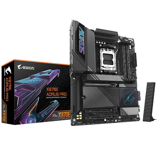 Placa Mãe Gigabyte X870E Aorus PRO DDR5 AM5 ATX