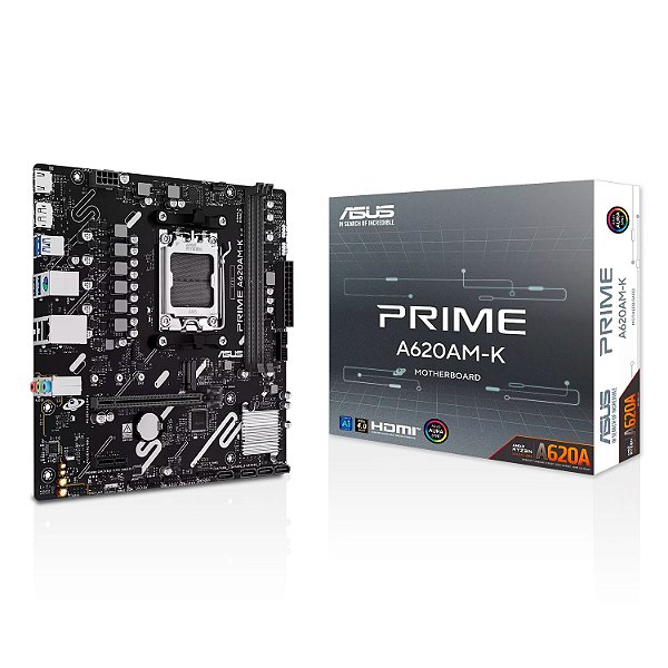 Placa Mãe Asus Prime A620AM-K DDR5 AM5 Micro-ATX