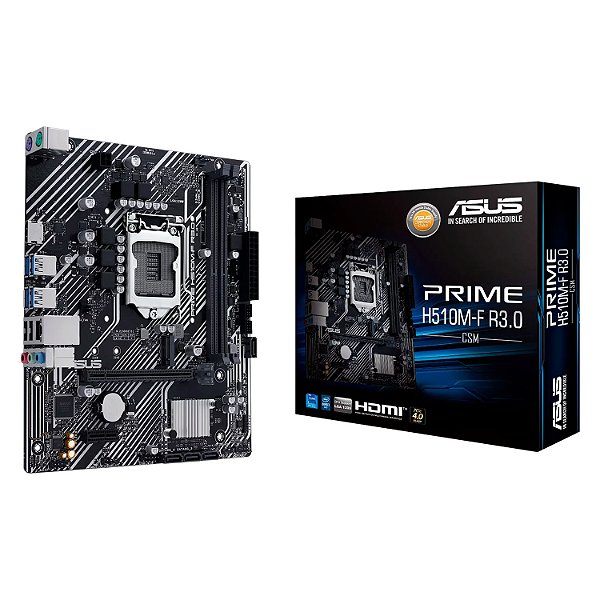 Placa Mãe ASUS Prime H510M-F R3 DDR4 LGA 1200 Micro-ATX