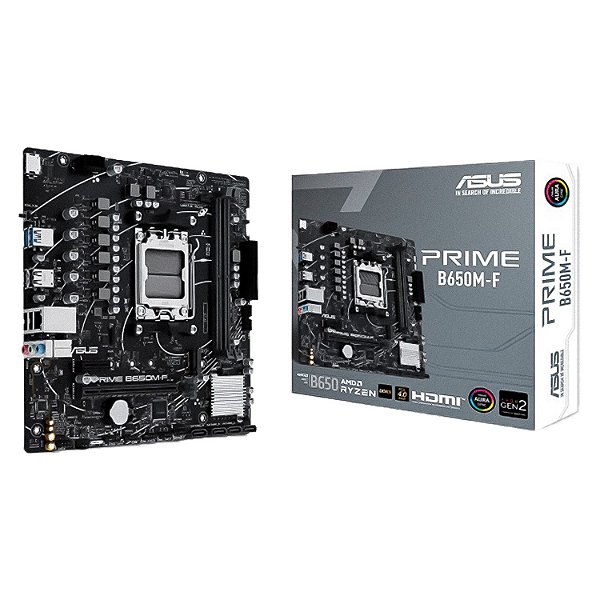 Placa Mãe ASUS Prime B650M-F DDR5 AM5 Micro-ATX