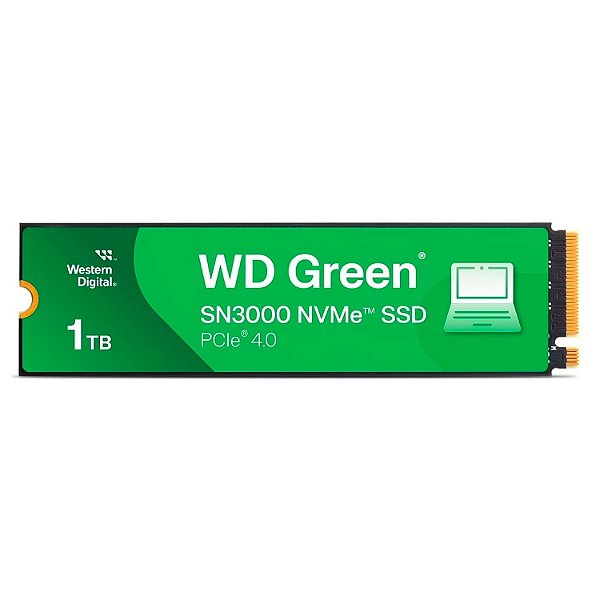 SSD 1TB Western Digital WD Green SN3000 M.2 NVMe PCIe 4.0 5000MBs/4200MBs - WDS100T4G0E