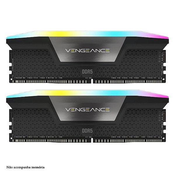 Memória RAM Corsair Vengeance RGB DDR5 - CMHLEKIT2-D5 Kit 2 Módulos Estético