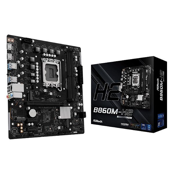 Placa Mãe Asrock B860M-H2 DDR5 LGA 1851 Micro-ATX