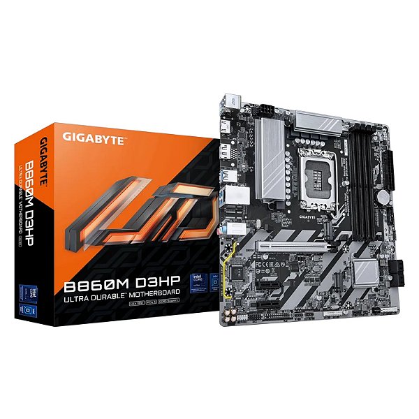 Placa Mãe Gigabyte B860M D3HP DDR5 LGA 1851 Micro-ATX