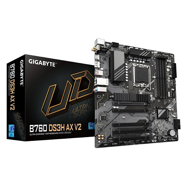 Placa Mãe Gigabyte B760 DS3H AX V2 DDR5 LGA 1700 ATX