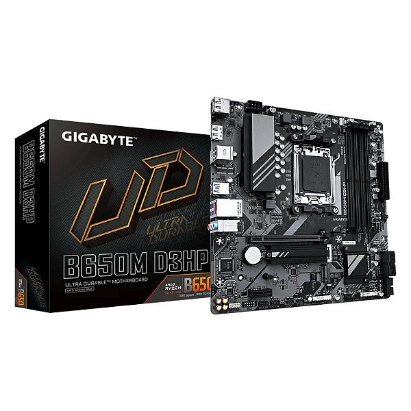 Placa Mãe Gigabyte B650M D3HP DDR5 AM5 Micro-ATX