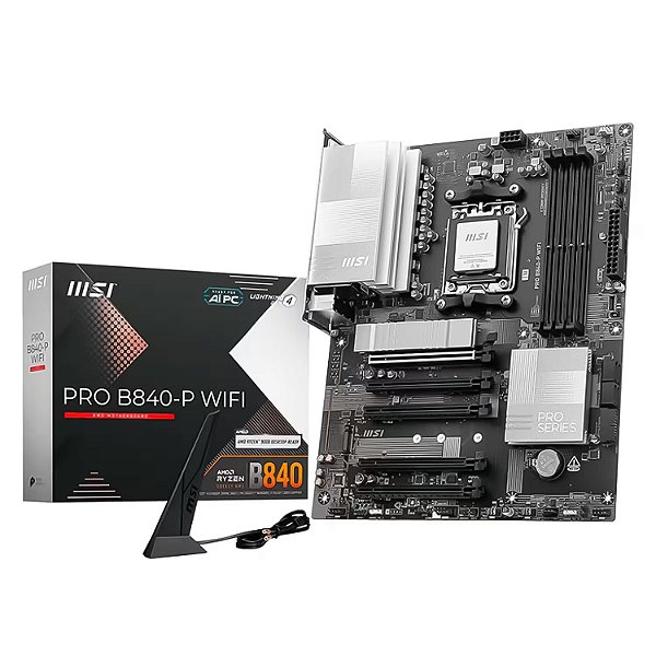 Placa Mãe MSI PRO B840-P WiFi DDR5 AM5 ATX