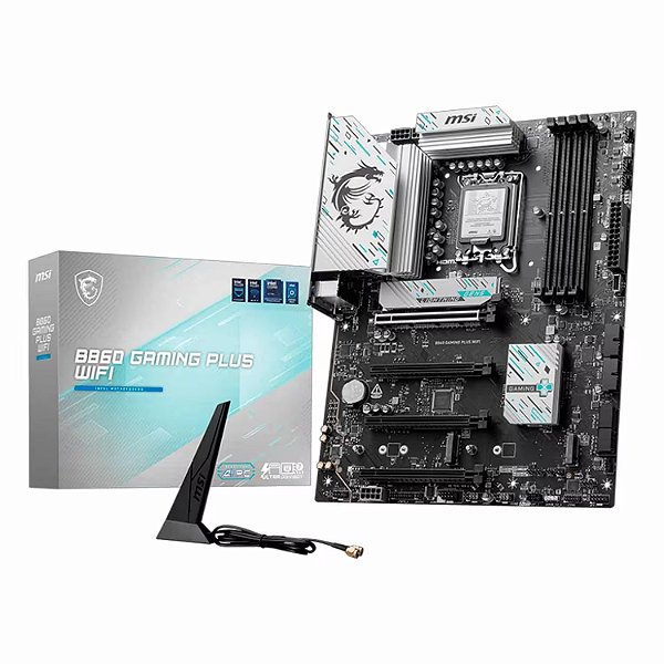 Placa Mãe MSI B860 Gaming Plus WiFi DDR5 LGA 1851 ATX