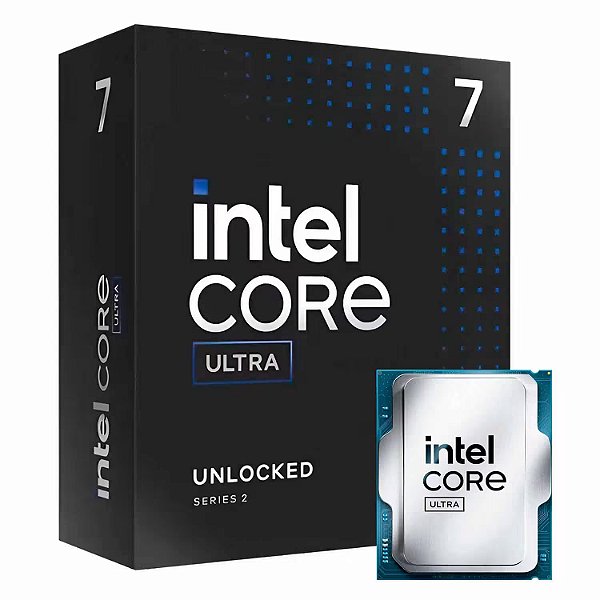 Processador Intel Core Ultra 7 265KF (Series 2) "Arrow Lake" 20-Core 3.9GHz c/Turbo 5.5GHz 30MB Cache LGA 1851 - BX80768265KF