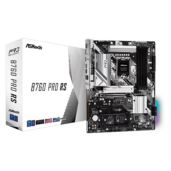 Placa Mãe Asrock B760 PRO Rs Micro DDR5 LGA 1700 Micro-ATX