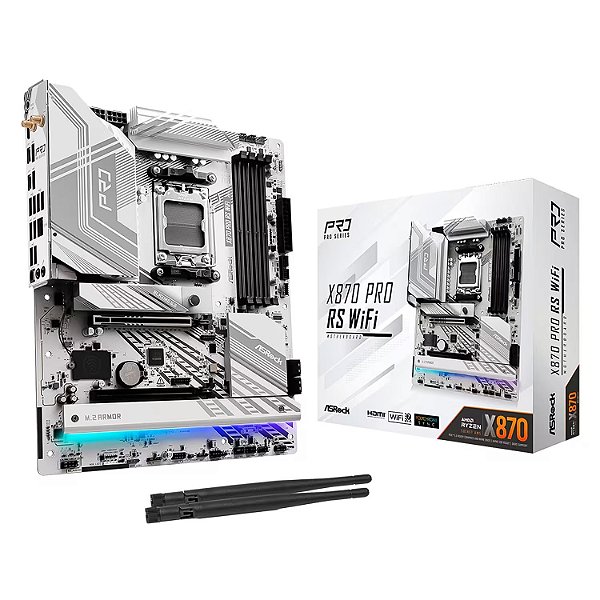 Placa Mãe Asrock X870 PRO Rs WiFi DDR5 AM5 ATX