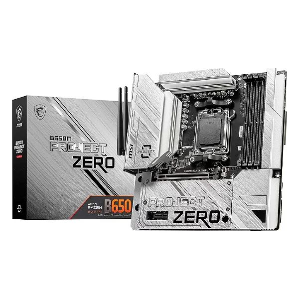 Placa Mãe MSI B650M Project Zero DDR5 AM5 Micro-ATX