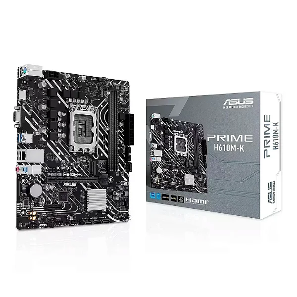 Placa Mãe Asus Prime H610M-K H610 DDR5 LGA 1700 Micro-ATX