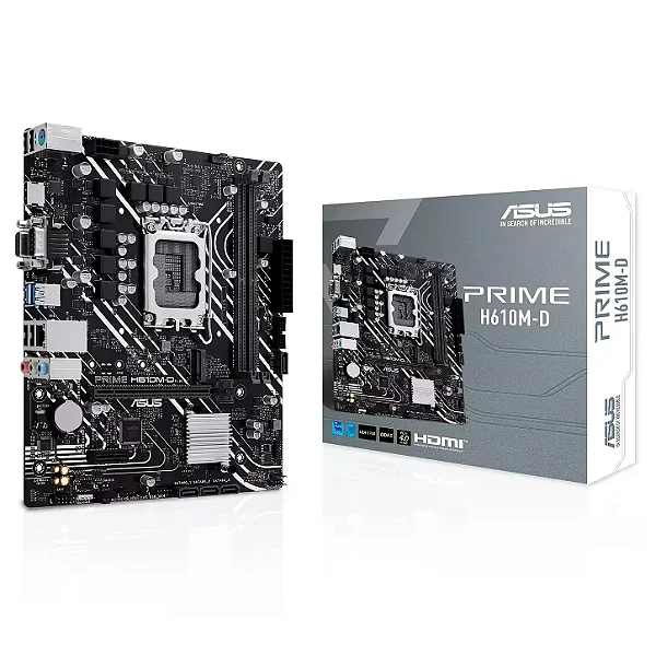 Placa Mãe ASUS Prime H610M-D DDR5 LGA 1700 Micro-ATX