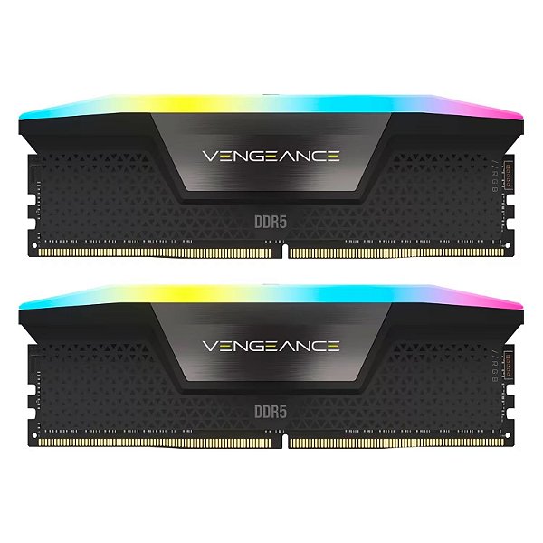 Memória RAM Corsair Vengeance RGB 96GB (2x48GB) DDR5 5200MHz - CMH96GX5M2B5200C3