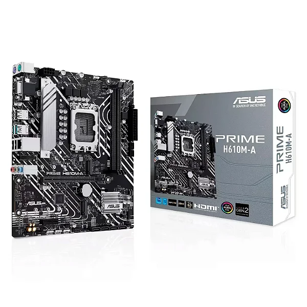 Placa Mãe ASUS H610M-A Prime DDR5 LGA 1700 Micro-ATX