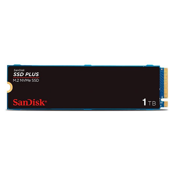 SSD 1TB SanDisk Plus NVMe M.2 NVMe PCIe 3.0 3200MBs/2500MBs - SDSSDA3N-1T00-G26