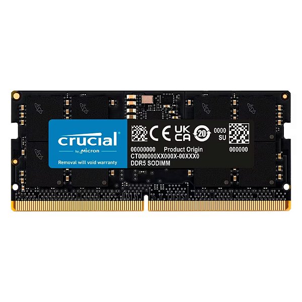 Memória RAM Crucial Basics 16GB DDR5 4800MT - s para Notebook - CB16GS4800