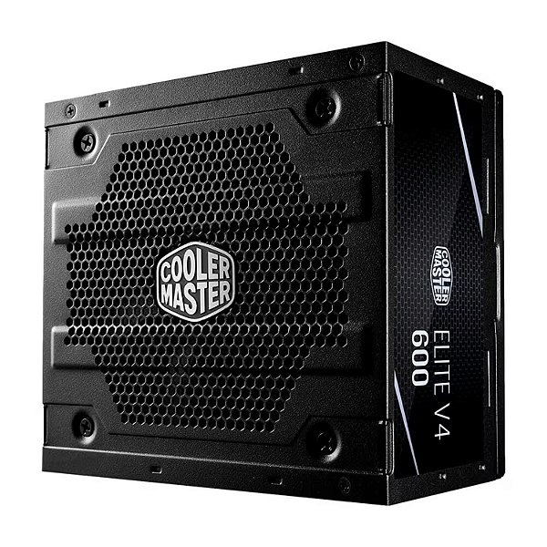 Fonte Cooler Master Elite NEX W600 MPW-6001-ACAW-BUS ATX 600W 80 White Bronze PFC Ativo Bivolt - Preto
