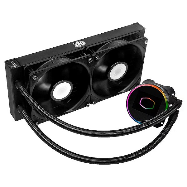 Water Cooler para Processador Cooler MasterLiquid ML240 Vivid MLY-L24M-A18PK-R1 ARGB - Preto