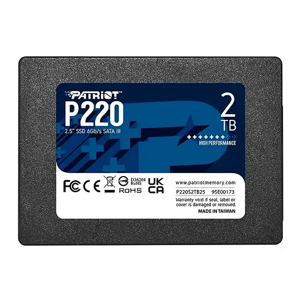 SSD 2TB Patriot P220 SATA 2.5 550MBs/500MBs - P220S2TB25