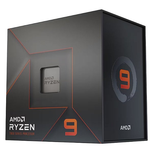 Processador AMD Ryzen 9 7900X Socket AM5 12 Core 24 Threads 4.7GHz e 5.6GHz Turbo Cache 76MB