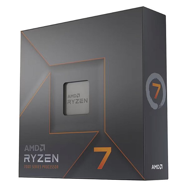 Processador AMD Ryzen 7 7700X Socket AM5 8 Core 16 Threads 4.5GHz e 5.4GHz Turbo Cache 40MB