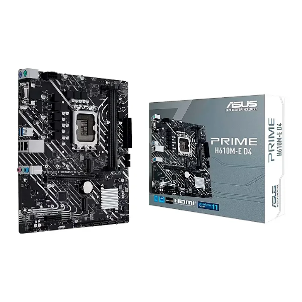 Placa Mãe ASUS Prime H610M-E D4 DDR4 LGA 1700 Micro-ATX