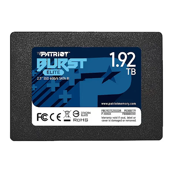 SSD 1.92TB Patriot Burst Elite SATA 2.5 450MBs/320MBs - PBE192TS25SSDR