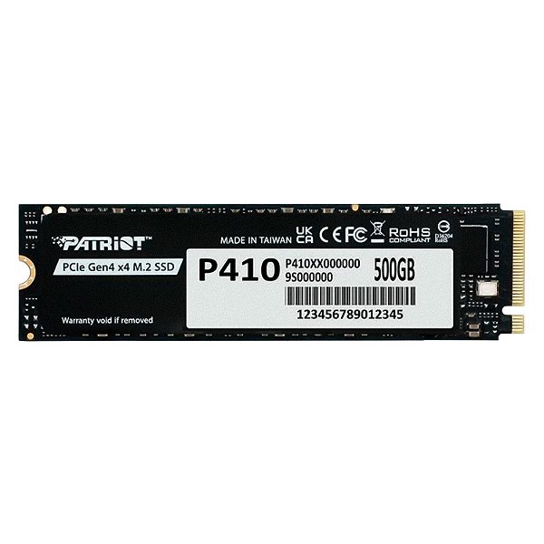 SSD M.2 Patriot P410 500GB NVMe PCIe Gen 4 - P410P500GM28H