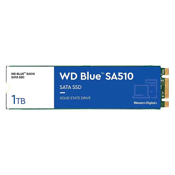 SSD M.2 Western Digital SA510 Blue 1TB SATA 3 - WDS100T3B0B