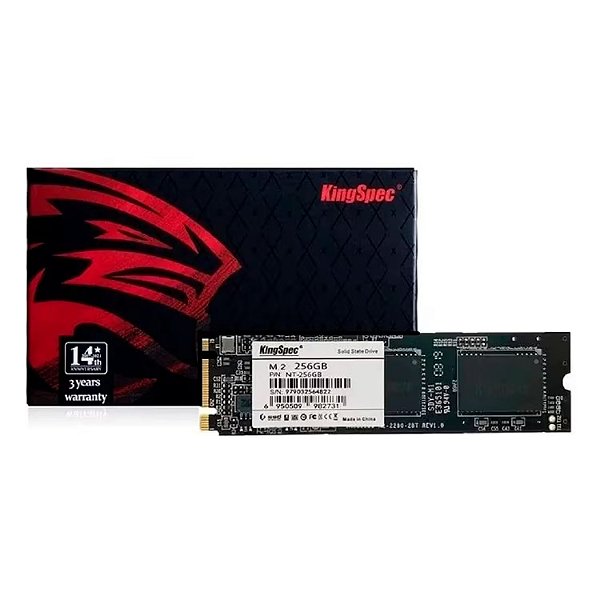 SSD M.2 KingSpec 256GB SATA 3 - NT-256