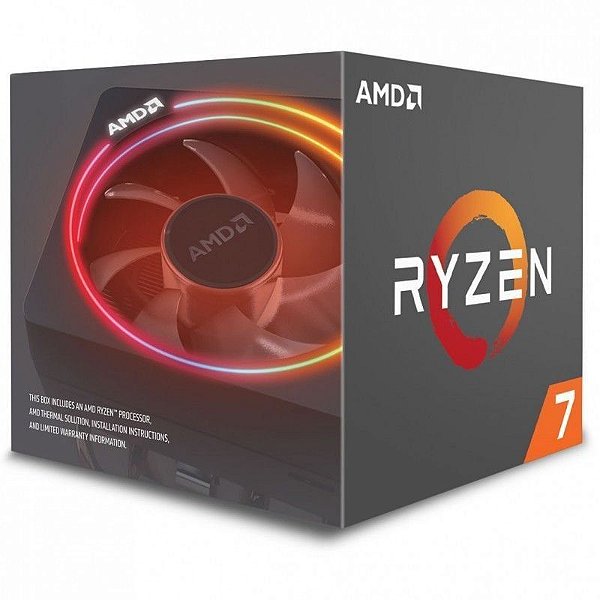 Processador AMD Ryzen 7 2700X 3.7GHz / 4.35GHz Max Turbo YD270XBGAFBOX