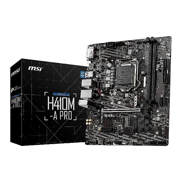 Placa Mãe MSI H410M-A Pro LGA 1200 DDR4 M-ATX