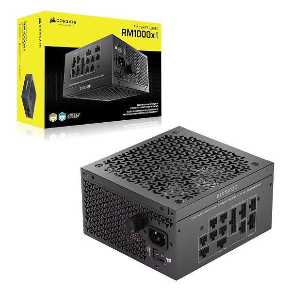 Fonte Corsair RM1000x Shift CP-9020300-N ATX 1000W 80Plus Gold - Preto