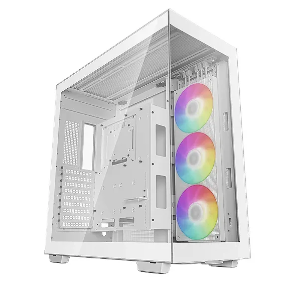 Gabinete DeepCool CH780 ATX Max Panoramico Dual Chamber Vidro Temperado Branco - R-CH780-WHADE41-G-1